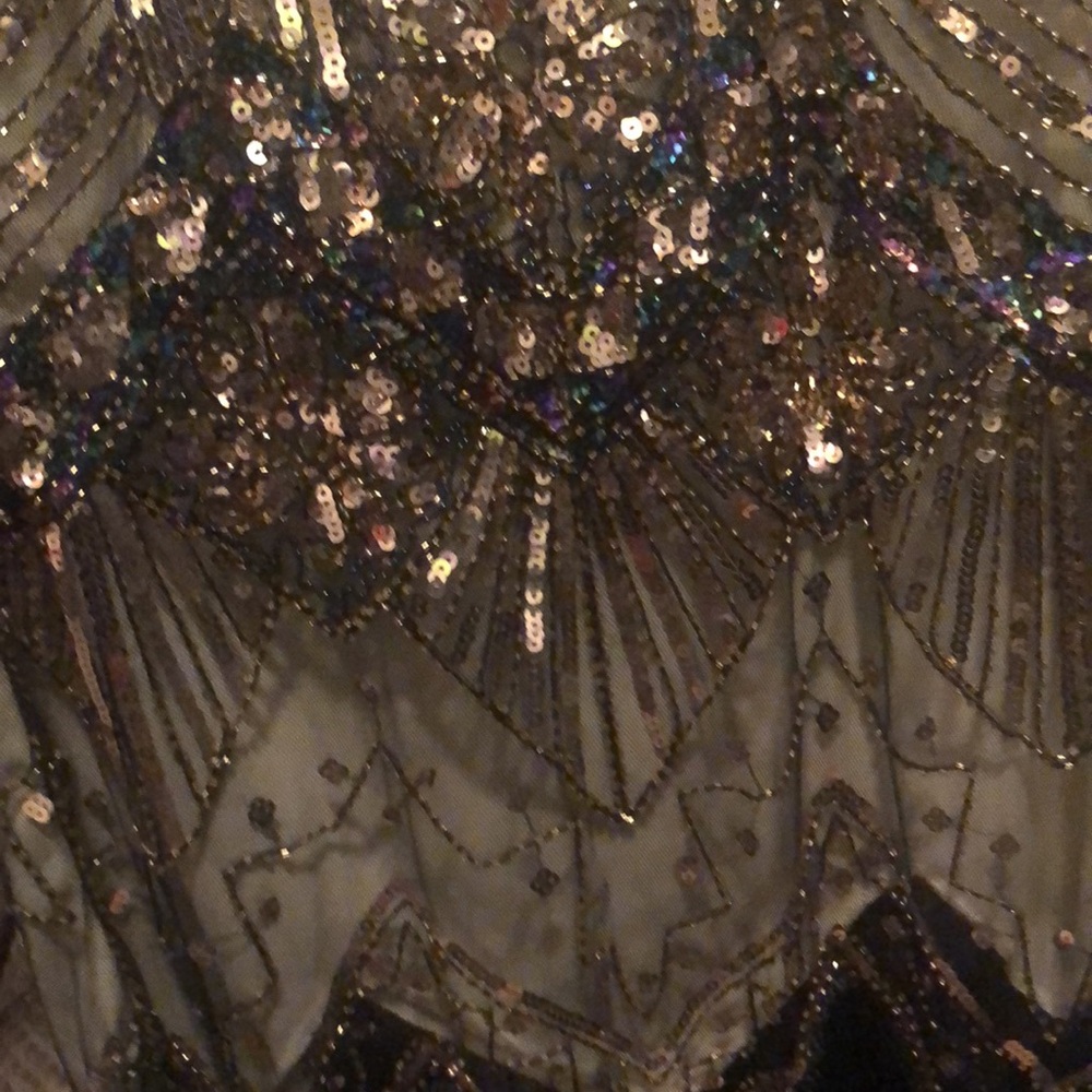 Glam up sparkle for holidays/ special occasion. Vintage Gatsby-inspired dress - Picture 3 of 12